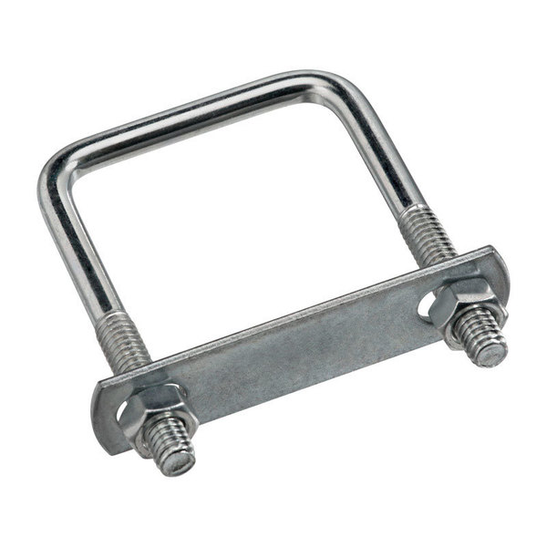National Hardware Square U-Bolt, 5/16", 2 in Wd, 3 in Ht, Zinc Plated Stainless Steel N222-356